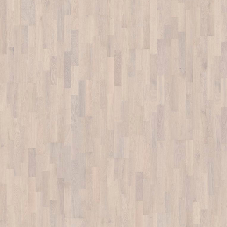  Паркетная доска Kahrs Дуб Иней (Rime), Трехполосная, Ультра матовый лак белый