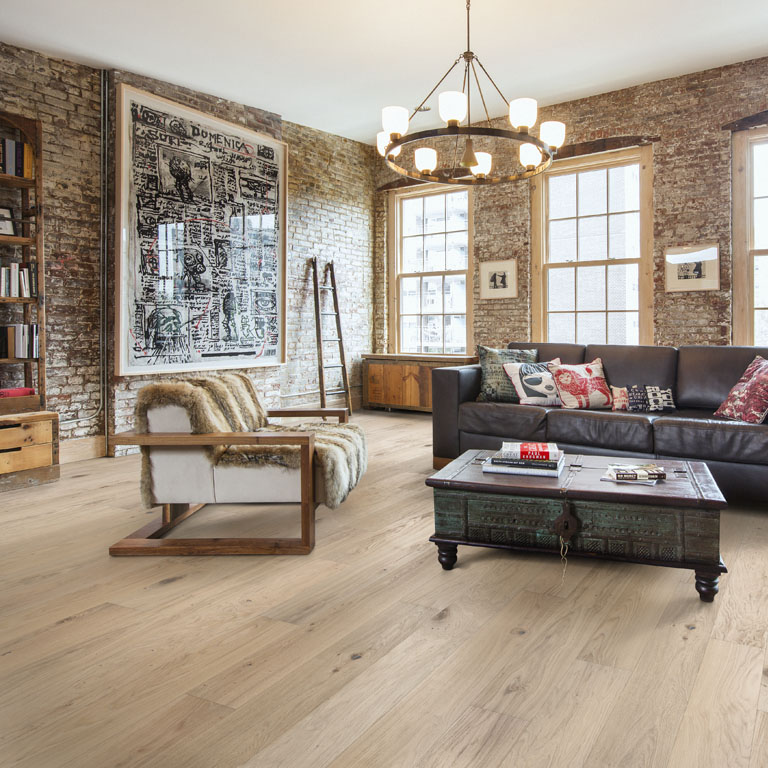  Дуб Эшторил (Estoril) Натуральное Масло Белое, Брашированный, Фаски