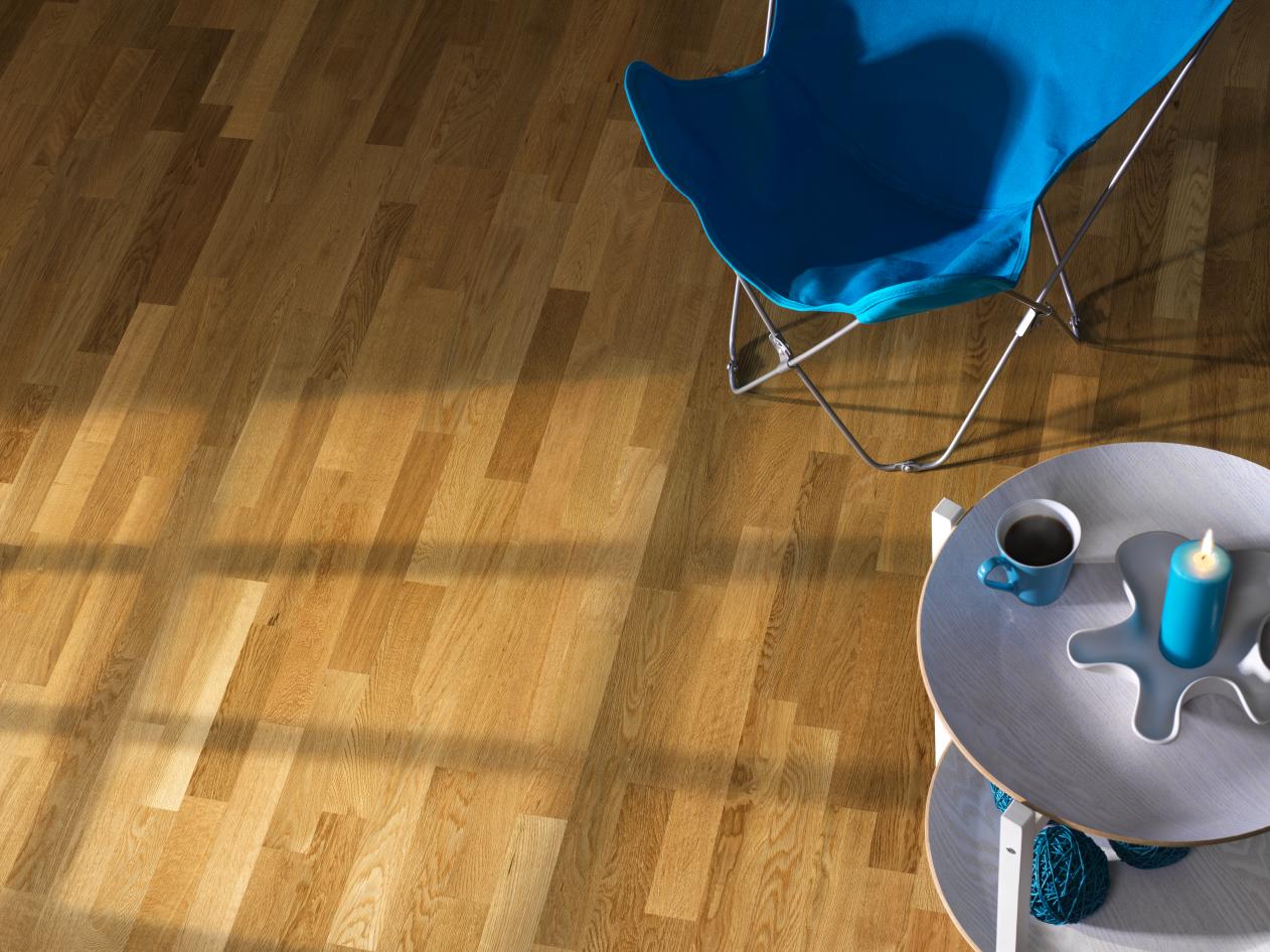  Дуб Комо (Como) Трехполосный, Сатиновый Лак