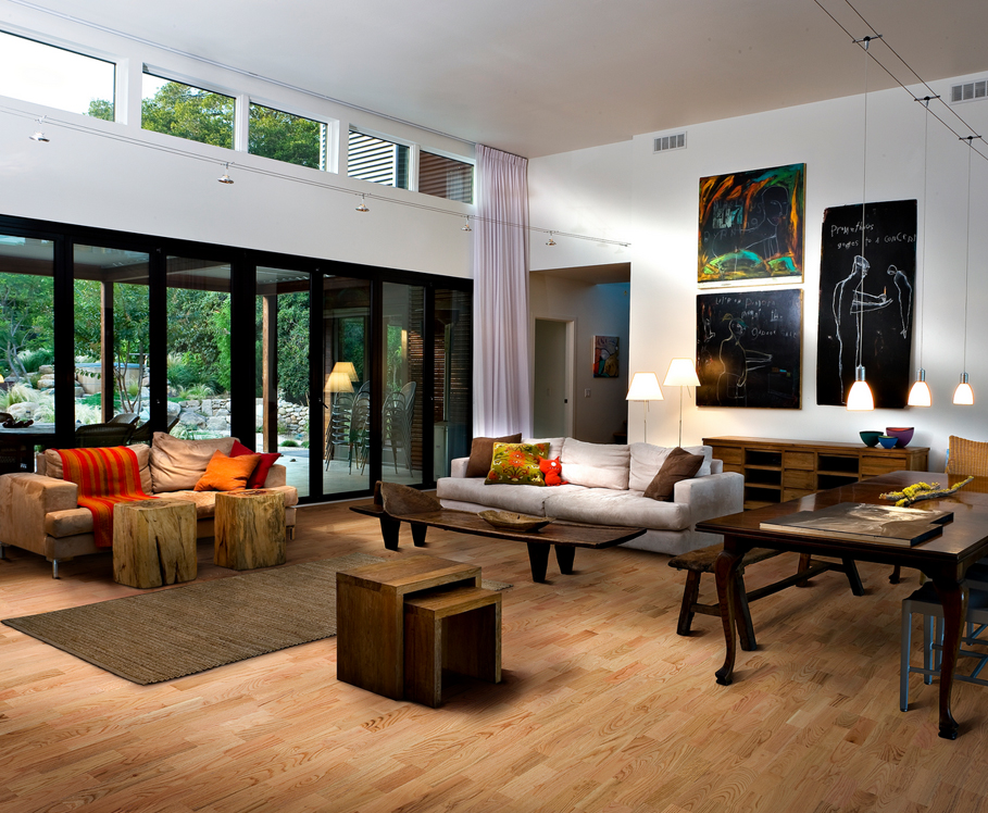 Дуб Красный Натур (Nature) Трехполосный, Сатиновый Лак