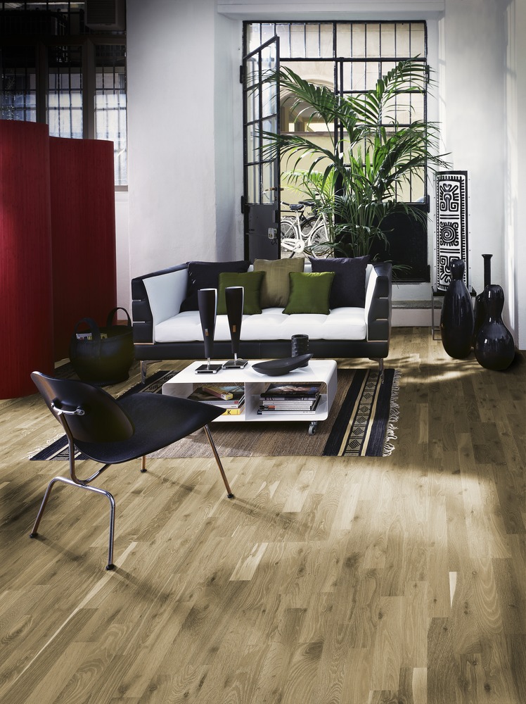  Дуб Камень (Stone) Трехполосный, Натуральное Масло, Брашированный