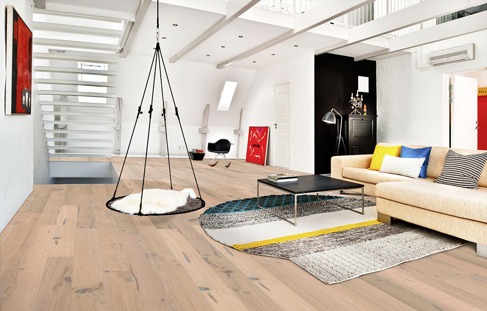 Дуб Колониальный (Colony) Масло Белое, Брашированный