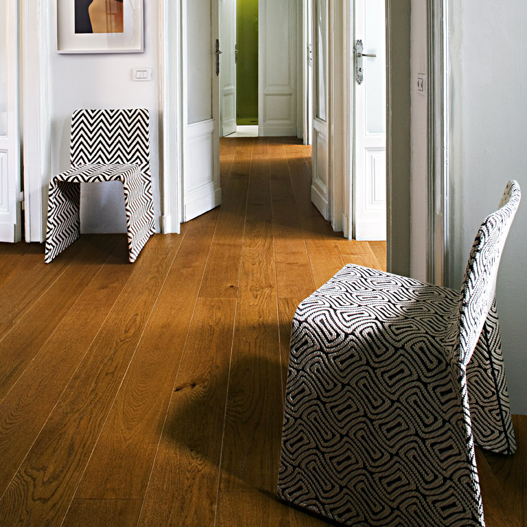 Дуб Бронза (Bronze) Однополосный, Матовый Лак, Брашированный, Фаски