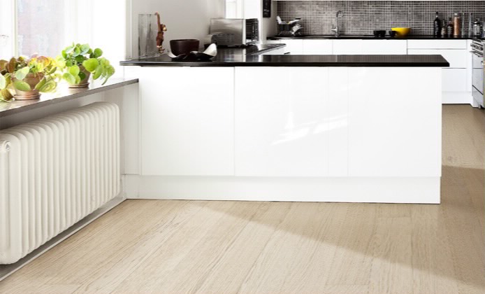 Дуб Собор (Dome) Однополосный, Матовый Лак Белый Фаска