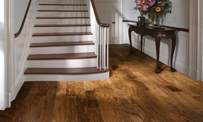 Орех Сад (Garden) Однополосный, Сатиновый Лак, Фаски