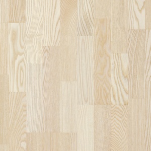 Ясень Мариехамн (Mariehamn) Трехполосный, Сатиновый Лак Белый