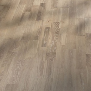 Дуб Стратус (Stratus) Трёхполосный, Матовый Лак Белый, Брашированный 