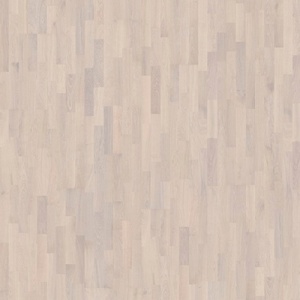  Паркетная доска Kahrs Дуб Иней (Rime), Трехполосная, Ультра матовый лак белый